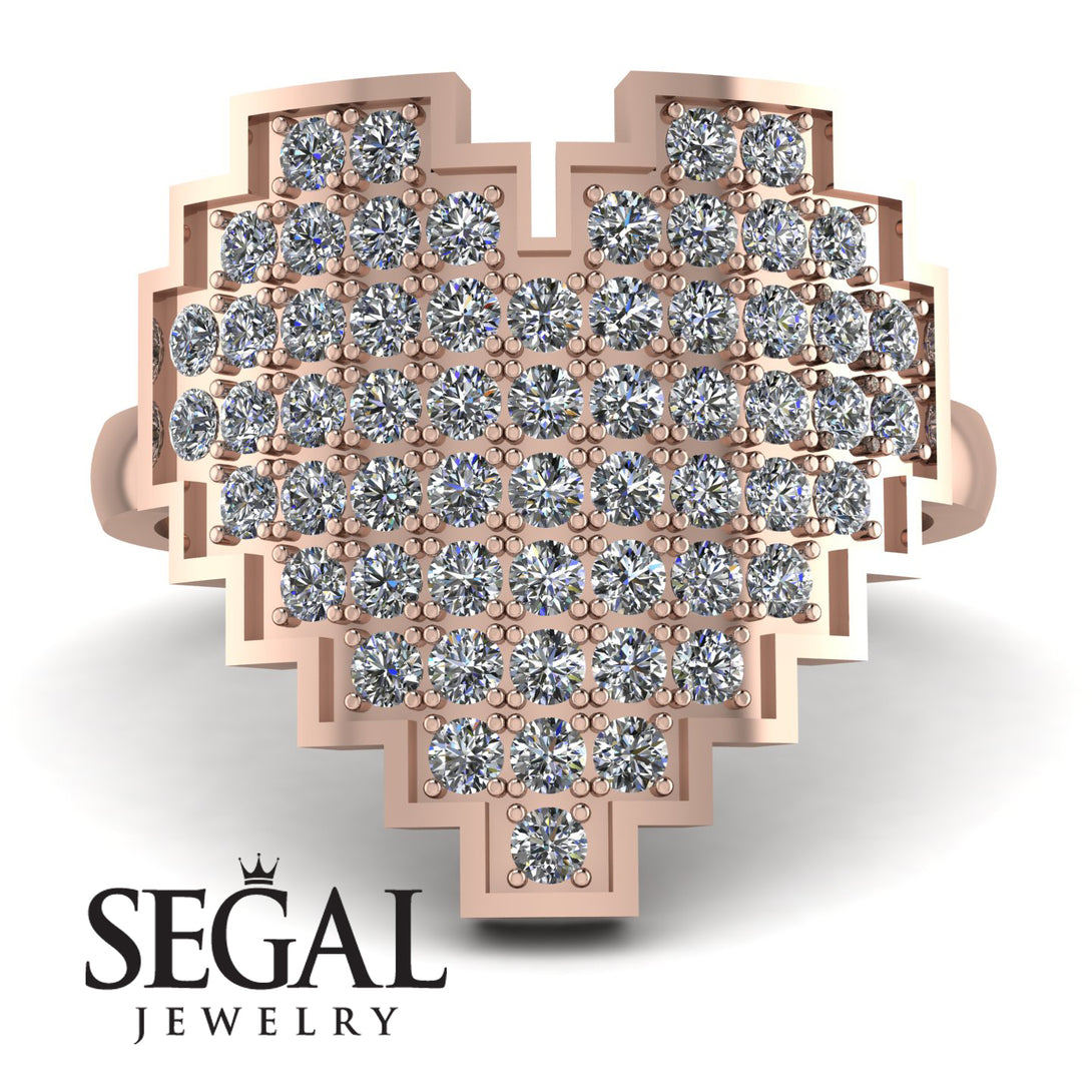 Full Heart Diamond Ring - Zara No. 2