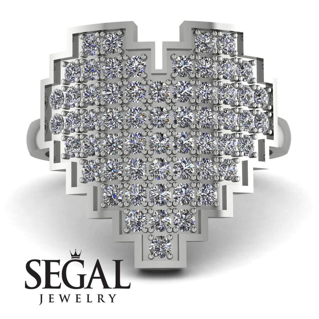 Full Heart Diamond Ring - Zara No. 3