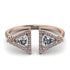 Triangle Diamond Open Ring - Nevaeh No. 2 image 1