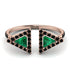 Triangle Emerald Open Ring - Nevaeh No. 35