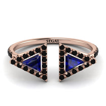 Triangle Sapphire Open Ring - Nevaeh No. 44 image 1