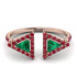 Triangle Emerald Open Ring - Nevaeh No. 50 image 1