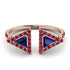 Triangle Sapphire Open Ring - Nevaeh No. 59
