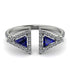 Triangle Sapphire Open Ring - Nevaeh No. 15