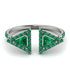 Triangle Emerald Open Ring - Nevaeh No. 21