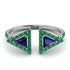 Triangle Sapphire Open Ring - Nevaeh No. 30 image 1