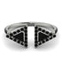 Triangle Black Diamond Open Ring - Nevaeh No. 39 image 1