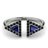 Triangle Sapphire Open Ring - Nevaeh No. 45 image 1
