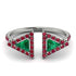Triangle Emerald Open Ring - Nevaeh No. 51 image 1