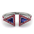 Triangle Sapphire Open Ring - Nevaeh No. 60