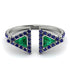 Triangle Emerald Open Ring - Nevaeh No. 66 image 1