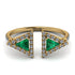 Triangle Emerald Open Ring - Nevaeh No. 4