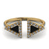 Triangle Black Diamond Open Ring - Nevaeh No. 7