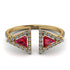 Triangle Ruby Open Ring - Nevaeh No. 10 image 1