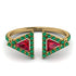 Triangle Ruby Open Ring - Nevaeh No. 25 image 1