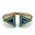 Triangle Sapphire Open Ring - Nevaeh No. 28