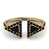 Triangle Black Diamond Open Ring - Nevaeh No. 37 image 1