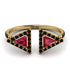 Triangle Ruby Open Ring - Nevaeh No. 40 image 1