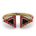 Triangle Black Diamond Open Ring - Nevaeh No. 52