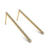Stud Long Bezel Diamond Earrings - Salma No. 1 image 1