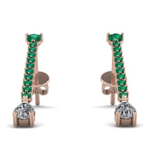 Hanging Oval Diamond Earrings - Tatiana No. 5 image 1