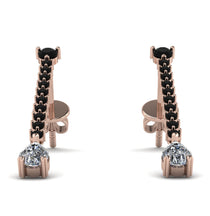 Hanging Oval Diamond Earrings - Tatiana No. 8 image 1