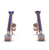 Hanging Oval Diamond Earrings - Tatiana No. 14