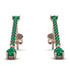 Hanging Oval Emerald Earrings - Tatiana No. 20 image 1