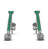 Hanging Oval Diamond Earrings - Tatiana No. 6