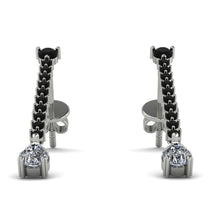 Hanging Oval Diamond Earrings - Tatiana No. 9 image 1
