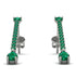 Hanging Oval Emerald Earrings - Tatiana No. 21 image 1