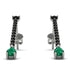 Hanging Oval Emerald Earrings - Tatiana No. 24 image 1