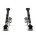 Hanging Oval Black Diamond Earrings - Tatiana No. 39 image 1