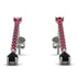 Hanging Oval Black Diamond Earrings - Tatiana No. 42 image 1