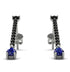 Hanging Oval Sapphire Earrings - Tatiana No. 69