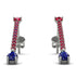 Hanging Oval Sapphire Earrings - Tatiana No. 72