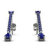 Hanging Oval Sapphire Earrings - Tatiana No. 75