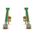 Hanging Oval Diamond Earrings - Tatiana No. 4