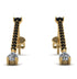 Hanging Oval Diamond Earrings - Tatiana No. 7 image 1