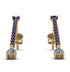 Hanging Oval Diamond Earrings - Tatiana No. 13