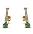 Hanging Oval Emerald Earrings - Tatiana No. 16 image 1