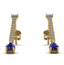 Hanging Oval Sapphire Earrings - Tatiana No. 61