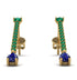 Hanging Oval Sapphire Earrings - Tatiana No. 64 image 1