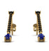 Hanging Oval Sapphire Earrings - Tatiana No. 67