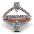 Symmetrical Twist Shank Pear Diamond Ring - Eliza No. 2