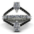 Symmetrical Twist Shank Pear Diamond Ring - Eliza No. 33 image 1