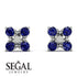 GeometricSapphire Earrings Golden Diamond - Jayda No. 15
