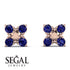 GeometricSapphire Earrings Golden Diamond - Jayda No. 14