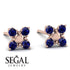 GeometricSapphire Earrings Golden Diamond - Jayda No. 14