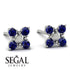 GeometricSapphire Earrings Golden Diamond - Jayda No. 15